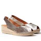 TONI PONS BERNIA-P - Toni Pons peep toe style wedge espadrille for women made of leather.