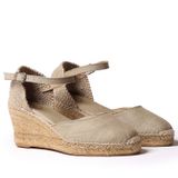 TONI PONS CALDES - Toni Pons vegan women's wedge espadrille made of linen.