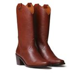 Toni Pons Kadın Bot Ubeda Leather Cowboy Ankle Boots Wıth Heel, Kahverengi, 40