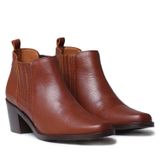 Toni Pons Kadın Bot Utıel Leather Cowboy Ankle Boots Wıth Heel, Kahverengi, 40