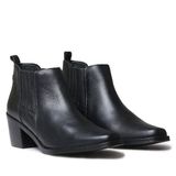Toni Pons Kadın Bot Utıel Leather Cowboy Ankle Boots Wıth Heel, Siyah, 37