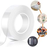 Tonkut 2 Metre Çift Taraflı Nano Bant Ultra Güçlü Şeffaf Yapışkanlı Iz Bırakmaz Duvar Tablo Çerçeve Bandı - Standart
