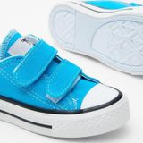 Tonny Black Çocuk Unisex Bebe Mavisi Kauçuk Taban Keten Cırtlı Spor Ayakkabı