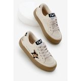 Tonny Black Çocuk Unisex Bej Leopar Termo Taban Yıldız Detaylı Bağcıklı ve Cırtlı Spor Ayakkabı, 26, TBKMN320, Bej Leopar, Unisex Çocuk