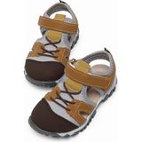 Tonny Black Çocuk Unisex Camel Çoçuk Cırt Ve Bağcıklı Rahat Kalıp Sandalet