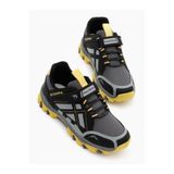 Tonny Black Çocuk Unisex Füme Sarı Termo Taban Su İtici Kumaş Cırtlı Trekking Ayakkabı, 34, TBTMKD025, Füme Sarı, Unisex Çocuk