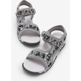 Tonny Black Çocuk Unisex Gri Kamuflaj Çoçuk Cırtlı Sandalet