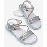 Tonny Black Çocuk Unisex Gümüş Çocuk Sim Detaylı Sandalet