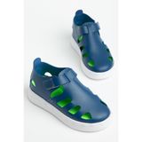 Tonny Black Çocuk Unisex Lacivert Hafif Tabanlı Rahat Cırtlı Sandalet