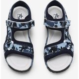 Tonny Black Çocuk Unisex Lacivert Kamuflaj Çoçuk Cırtlı Sandalet
