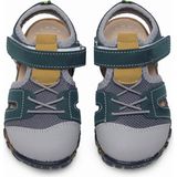 Tonny Black Çocuk Unisex Lacivert Sarı Çoçuk Cırt ve Bağcıklı Rahat Kalıp Sandalet - Lacivert - Sarı