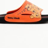 Tonny Black Çocuk Unisex Oranj Poli Taban Ayıcık Desenli Terlik