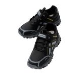 Tonny Black Çocuk Unisex Siyah Füme Termo Taban Su İtici Kumaş Cırtlı Trekking Ayakkabı, 29, TBTMKD025, Siyah Füme, Unisex Çocuk