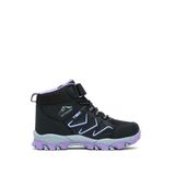 Tonny Black Çocuk Unisex Siyah Lila Rahat Kalıp Renkli Taban Bot, 30, TBNS010, Siyah Lila, Unisex Çocuk