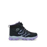 Tonny Black Çocuk Unisex Siyah Lila Rahat Kalıp Renkli Taban Bot, 33, TBNS010, Siyah Lila, Unisex Çocuk