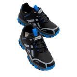 Tonny Black Çocuk Unisex Siyah Sax Termo Taban Su İtici Kumaş Cırtlı Trekking Ayakkabı, 32, TBTMKD025, Siyah Sax, Unisex Çocuk