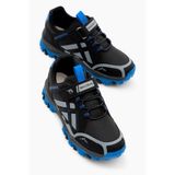 Tonny Black Çocuk Unisex Siyah Sax Termo Taban Su İtici Kumaş Cırtlı Trekking Ayakkabı, 35, TBTMKD025, Siyah Sax, Unisex Çocuk