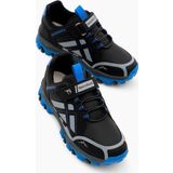 Tonny Black Çocuk Unisex Siyah Sax Termo Taban Su İtici Kumaş Cırtlı Trekking Ayakkabı