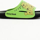 Tonny Black Çocuk Unisex Yeşil Poli Taban Ayıcık Desenli Terlik
