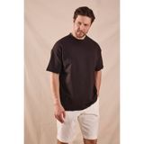 Tonny Black Erkek Acı Kahve Rahat Kalıp Oversize Kesim T-Shirt