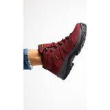 Tonny Black Erkek Trekking Bot Su Geçirmez Deri Bağcıklı Kaymaz Taban Outdoor Kullanım - Bordo