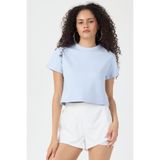 Tonny Black Kadın Açık Mavi Normal Kalıp Çelik Interlook Kumaş T-Shirt