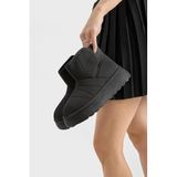 Tonny Black Kalın Poli Taban İçi Kürklü Cırtlı Bot, 38, TBALS035, Siyah, Kadın