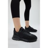 Tonny Black Kalın Termo Taban Yazı Detaylı Retro Stil Günlük Unisex Siyah Spor Ayakkabı Tbhkn005 Siyah