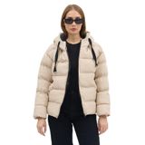 Tonny Black Su İtici Dolumlu Şişme Mont, L, TBMNT005, Krem, Kadın