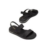 Tonny Black TBACR817 Siyah Keten Kadın Sandalet