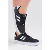Tonny Black TBKA10 Beyaz Siyah Yanı Çizgili Bağcıklı Rahat Kalıp Unisex Sneaker