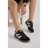 Tonny Black Termo Taban Yanı Şeritli Bağcıklı Unisex Siyah Beyaz Spor Ayakkabı Tbsz010 Siyah Beyaz
