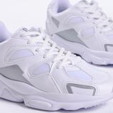 Tonny Black Unisex Beyaz Rahat Kalıp Yüksek Taban Bağcıklı Spor Ayakkabı
