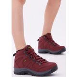 Tonny Black Unisex Bordo Rahat Kalıp Bağcıklı Trekking Bot