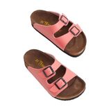 Tonny Black Unisex Çocuk Nar Çiçeği Nubuk Sandalet, 33, TBER535, Nar Çiçeği, Unisex Çocuk