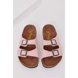 Tonny Black Unisex Çocuk Nubuk Sandalet, 33, TBER535, Pudra, Unisex Çocuk