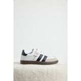 Tonny Black Unisex Çocuk Sneaker Spor Ayakkabı Cırtlı Bağcıklı Yan Şerit Detaylı Termo Taban Günlük