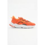 Tonny Black Unisex Oranj Rahat Kalıp Yüksek Taban Şeritli Bağcıklı Spor Ayakkabı