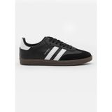 Tonny Black Unisex Spor Ayakkabı Siyah Beyaz Termo Taban Düz Tabanlı Modern Tasarım