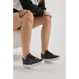 Tonny Black Unisex Spor Ayakkabı Siyah Beyaz Termo Tabanlı Kadınlar İçin Modern ve Rahat