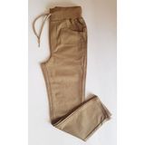 Tontişler Bebek Ve Çocuk Giyim Likralı Beli Tam Lastikli Erkek Çocuk Okul Pantolonu Günlük Slim Fit Kumaş - Kahve - 10 Yaş