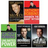 Tony Robbins Collection 5 Books Set (Money Master the Game, Awaken The Giant Within, Unlimited Power, Unshakeable & The Holy Grail of Investing)