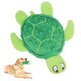 TONYFY Gıcırtılı Deniz Kaplumbağası Peluş Köpek Oyuncağı - Dayanıklı, Dolgu Yok, Küçük Köpekler için İnteraktif Çiğneme Oyuncağı - Kaygıyı Giderin, Diş Çıkarın ve Yavru Köpekler İçin Meşgul Edin
