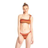 TOO SALTY SWIMWEAR Kadın Bordo Dantelli Tek Omuz Bikini Takımı 24s120st BORDO-38