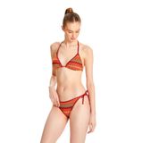 TOO SALTY SWIMWEAR KADIN BORDO DANTELLİ YANDAN BAĞLAMALI ÜÇGEN BİKİNİ TAKIMI 24S116ST BORDO-40