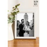 Tooall 10x15 Duvara Yapıştırılabilir Fotoğraf Çerçevesi, Dekoratif Küçük Anı Çerçevesi