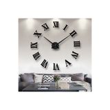 Tooall Wooden Factory Time Collection 3D Roma Rakamlı Duvar Saati (Siyah)