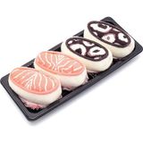 Too'b Sushi Nigiri Somon, Ahtapot Desenli Unisex Renkli Çorap 2 Çift - 41 - 45 - Kahverengi
