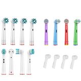 Toocare Oral-B Diş Fırçası Uyumlu 12 Adet Yedek Başlık (Cross Action-Standart-Çocuk) + 4 Kapak