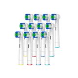 Toocare Oral B ve Braun Uyumlu Şarjlı Ve Pilli Diş Fırça Yedek Başlığı Orta Sert 12 li Set Ağız Bakım
